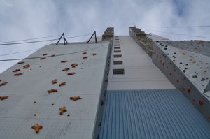 Climbing Wall On Our Hotel For Kim H
