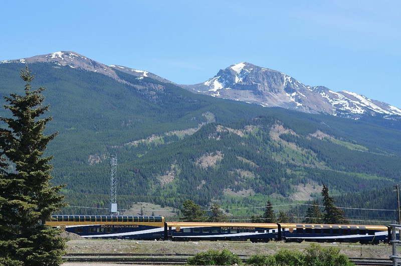 The Rocky Mountaineer Train In Jasper