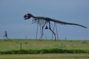 Skeleton Man Walking Skeleton Dinosaur