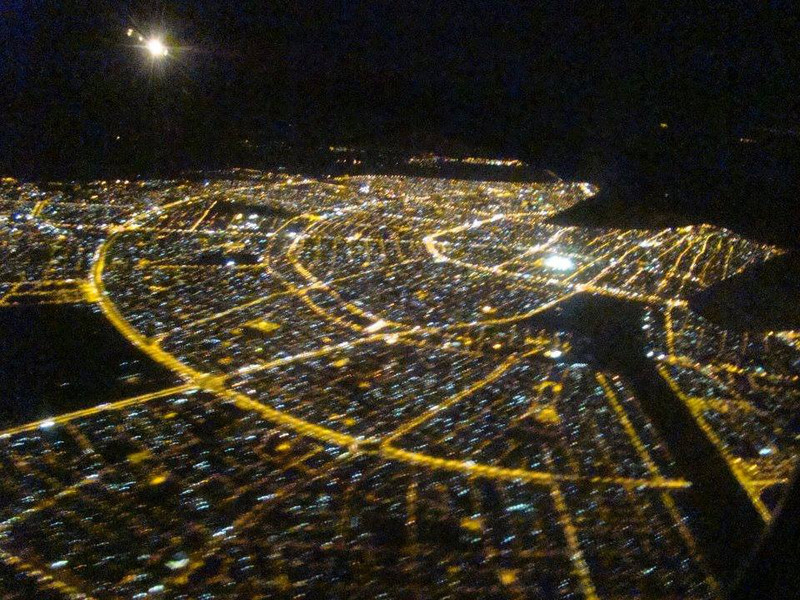 Taca landing from Lima, flight was empty...