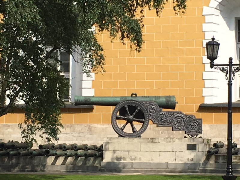 French cannons abandoned by Napoleon in 1812