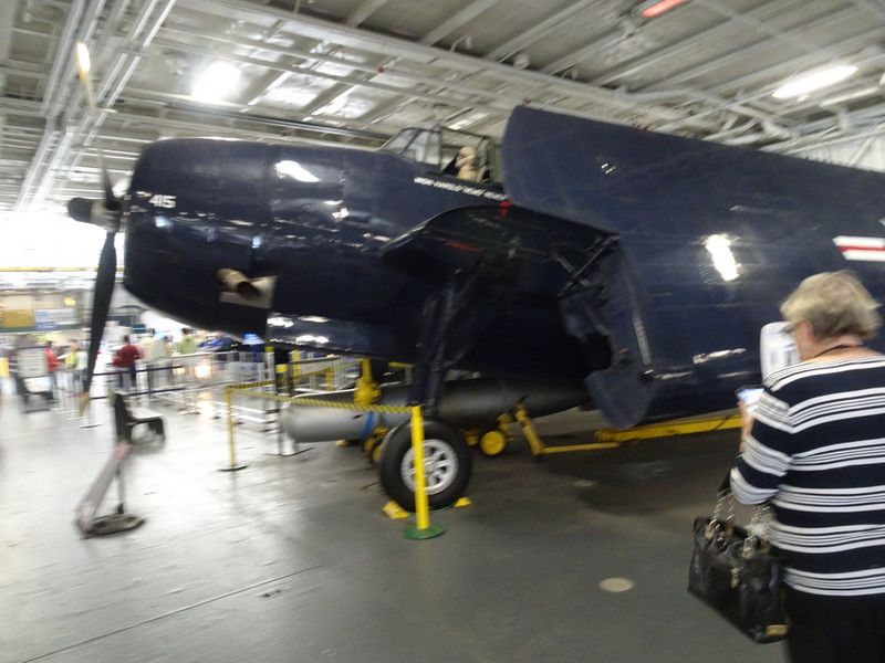 In the hangar on the Midway
