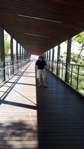 Skywalk leading to the Darwin Waterfont