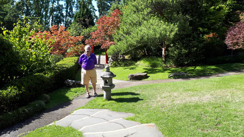 Fletcher in the Japanese Gardens