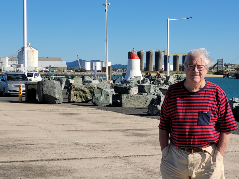 Fletcher on the breakwater