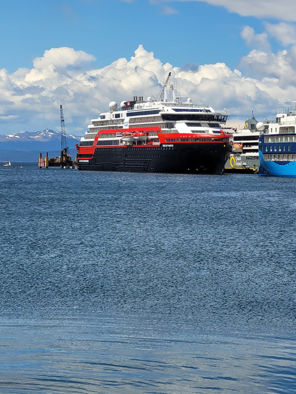 Our ship in port at Ushuaia
