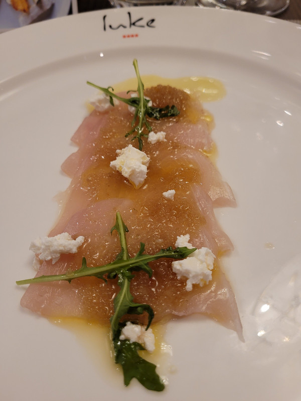 Kingfish sashimi, Best dish of the night