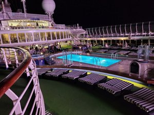 Lido deck at night