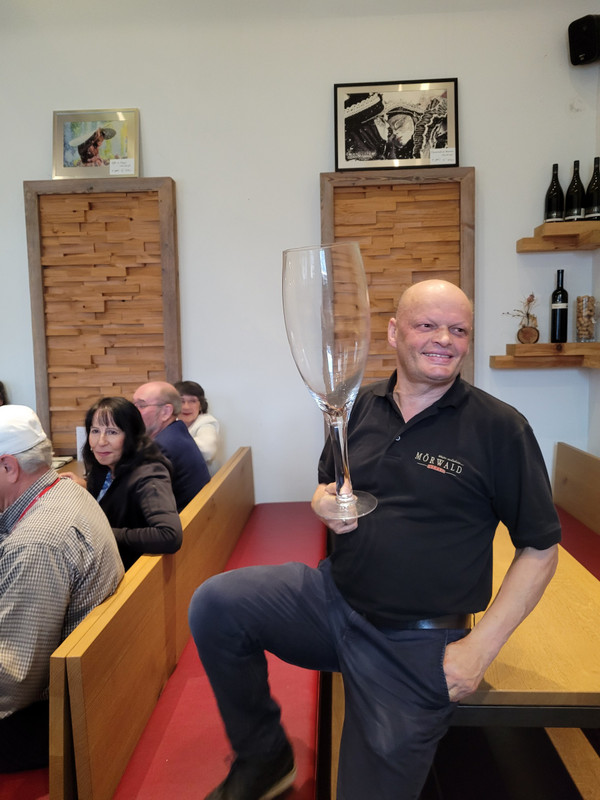 Erhard with a "small" glass