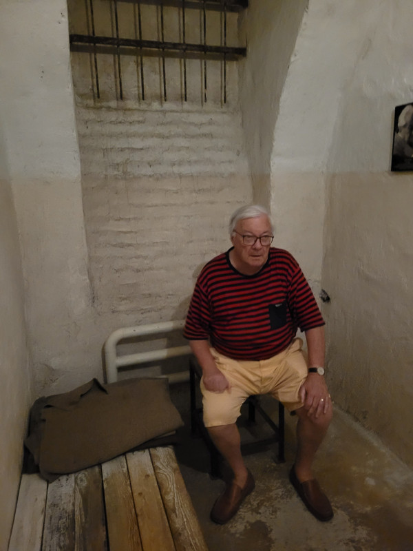 Fletcher in one of the cells
