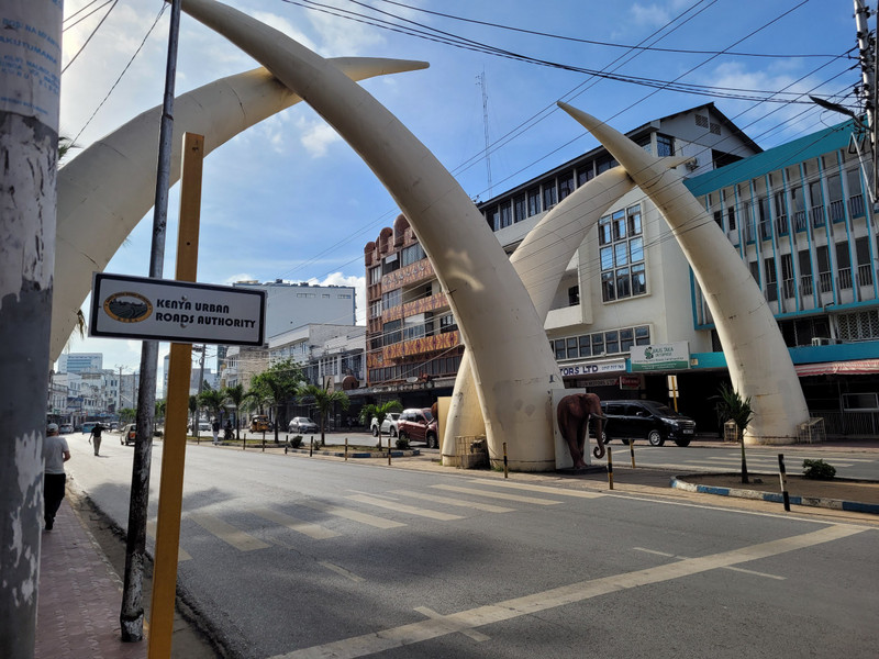Crossed tusks, symbol of Mombasa 