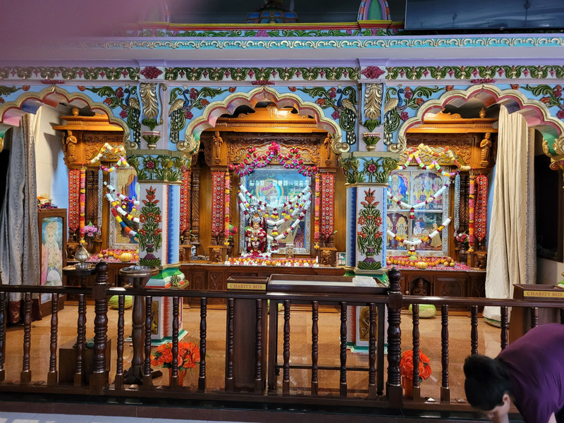 Inside the temple 