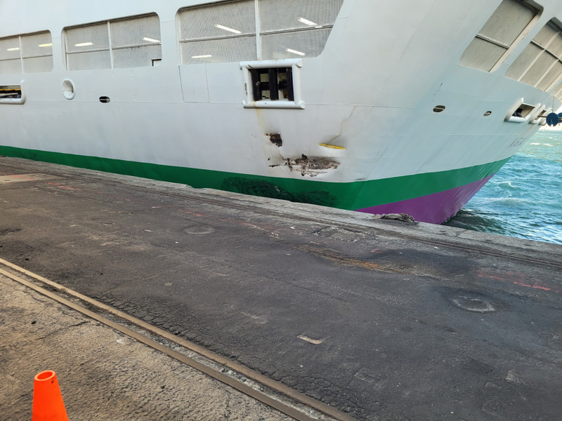Damage to the ship