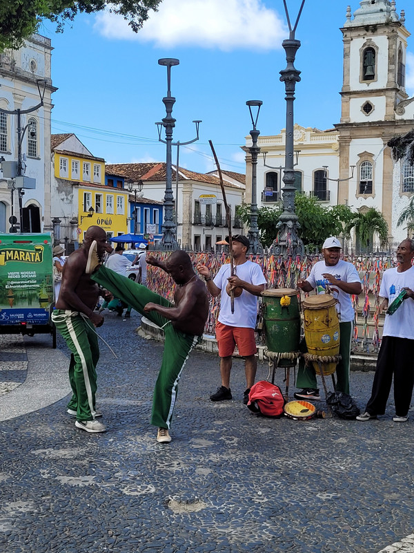 The band and street performers 
