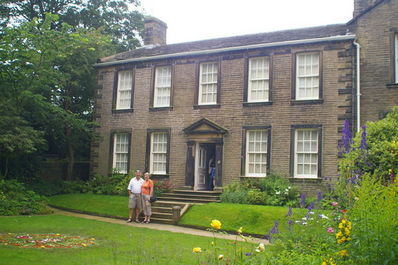 In front of the Parsonage in Haworth