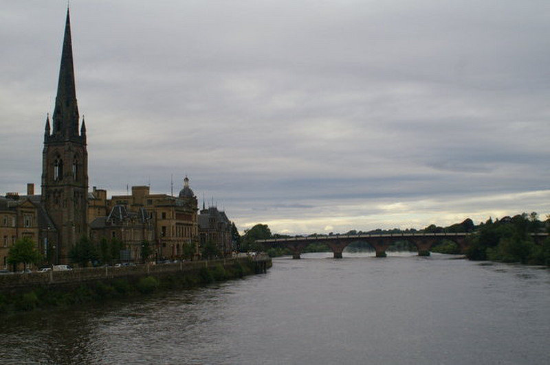 Perth and the Tay river