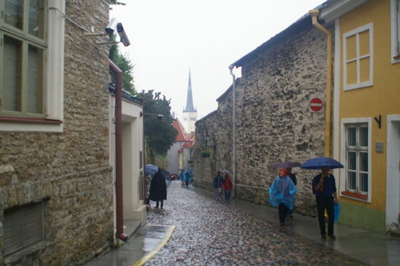 A typical street in the Old Town