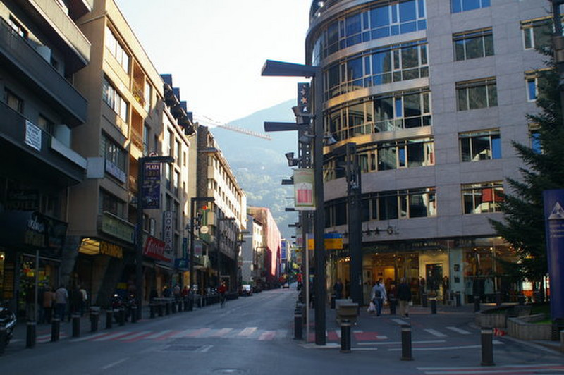 Main street in Andorra la Vella