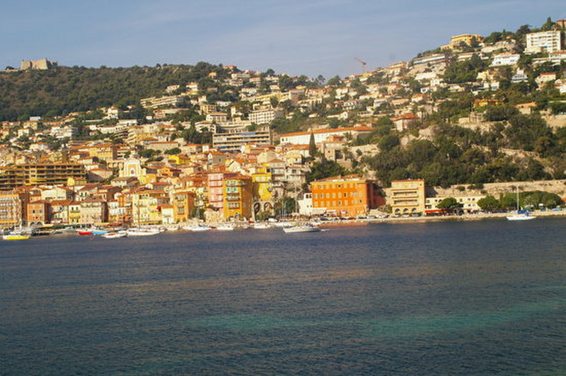 Villefranche from across the harbour