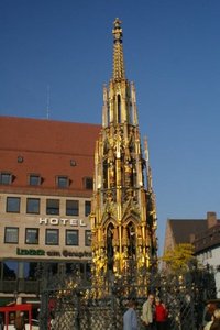 Beautiful 14th Century fountain ,Nuremburg