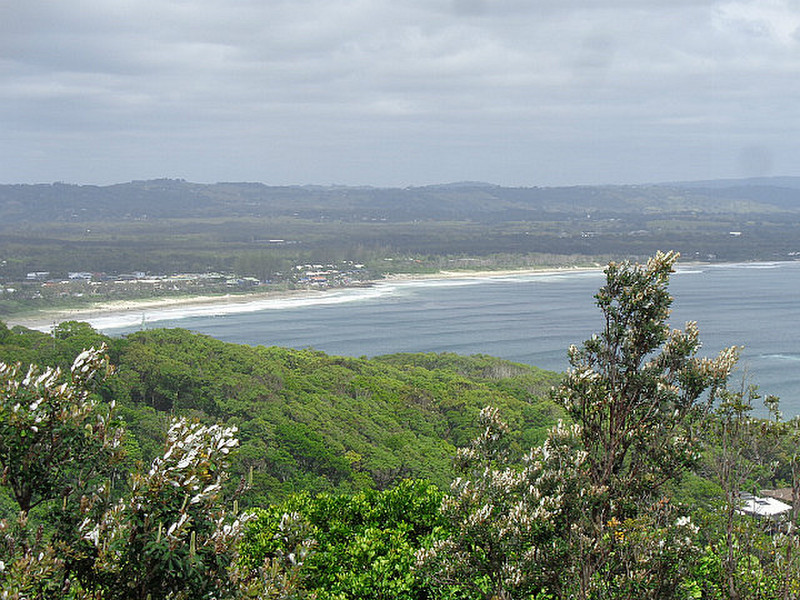 View back over Byron Bay