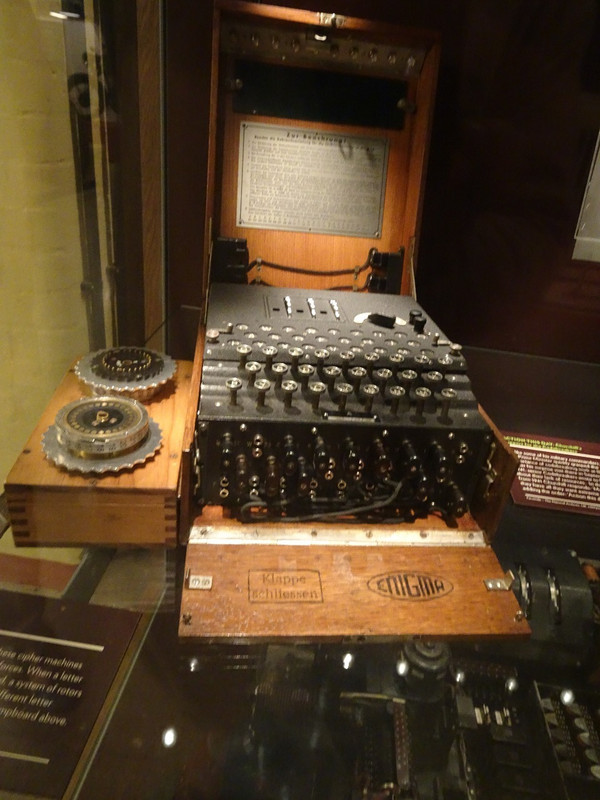 An original Enignma machine
