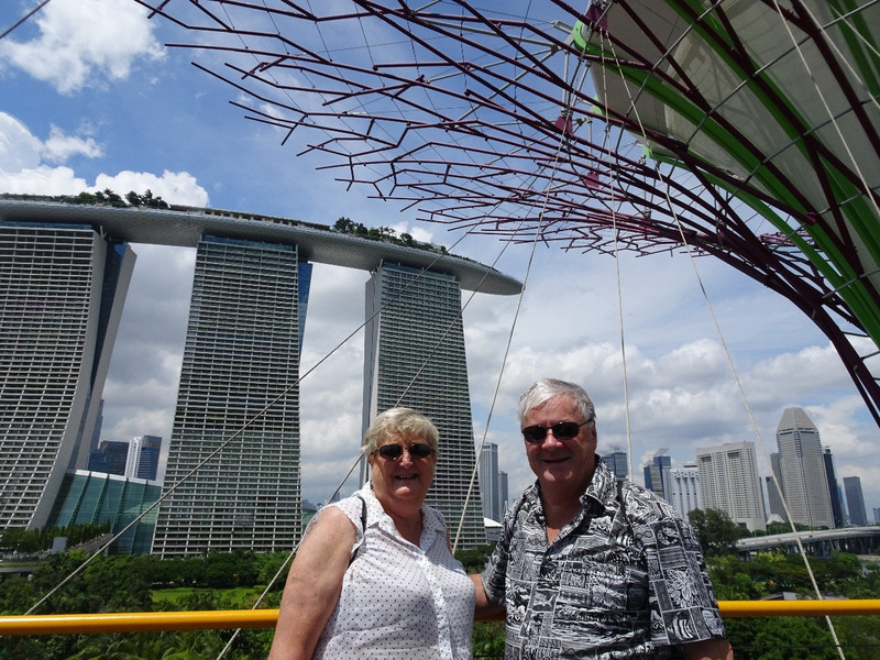 In front of Marina Bay Sands