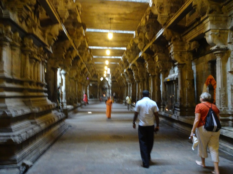 Inside the Hindu temple