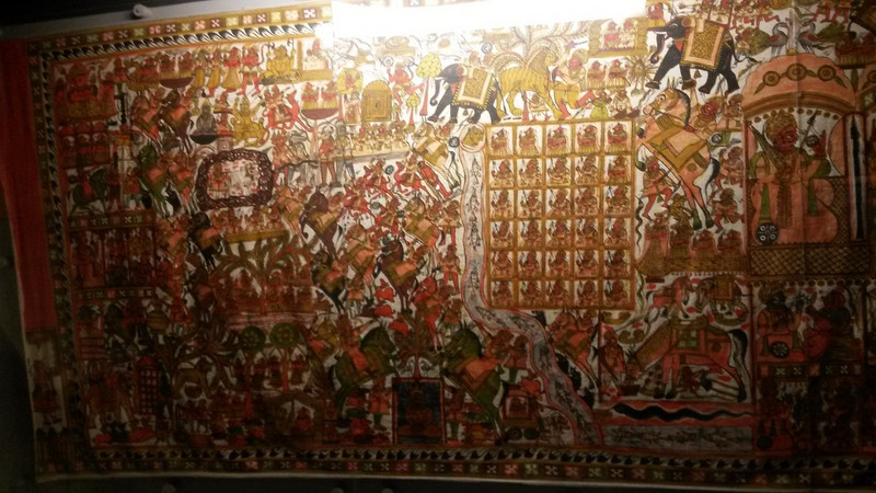 Indian tapestry in the museum