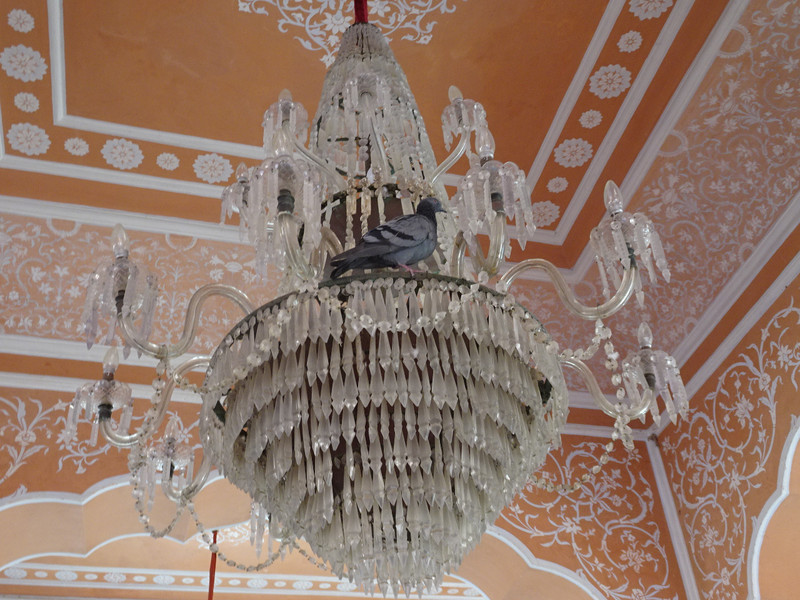 Massive chandelier in the Throne Room