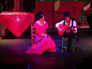 Flamenco guitar and castanets