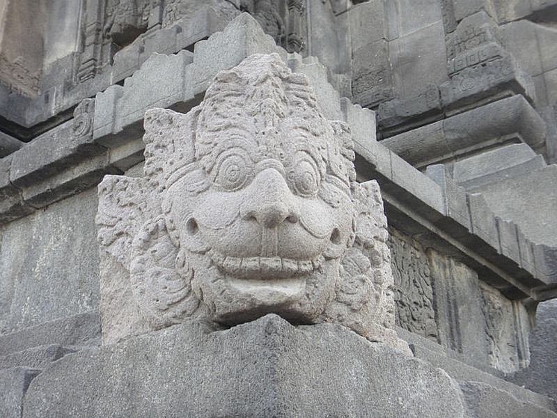 Detail of a gragoyle on the temple.