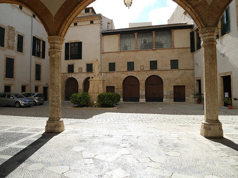portico in the castle