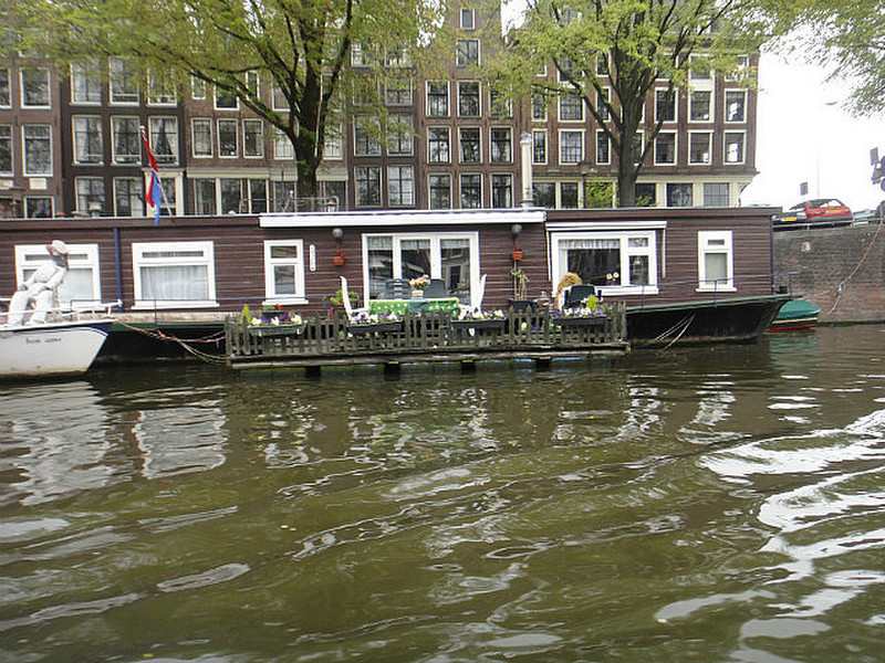 Houseboat on the canal