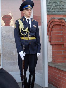 Guard at the gate of the Kremlin