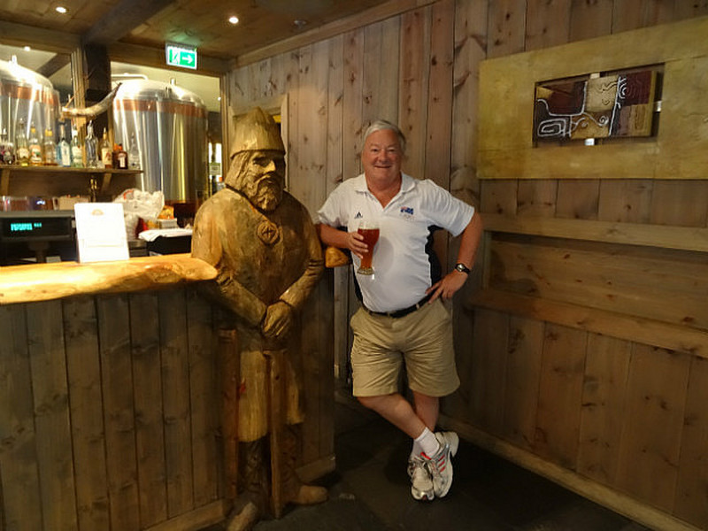 Fletcher and his &quot;mate &quot;in the Aegir Brewery