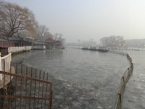 Qianmen Lake, frozen