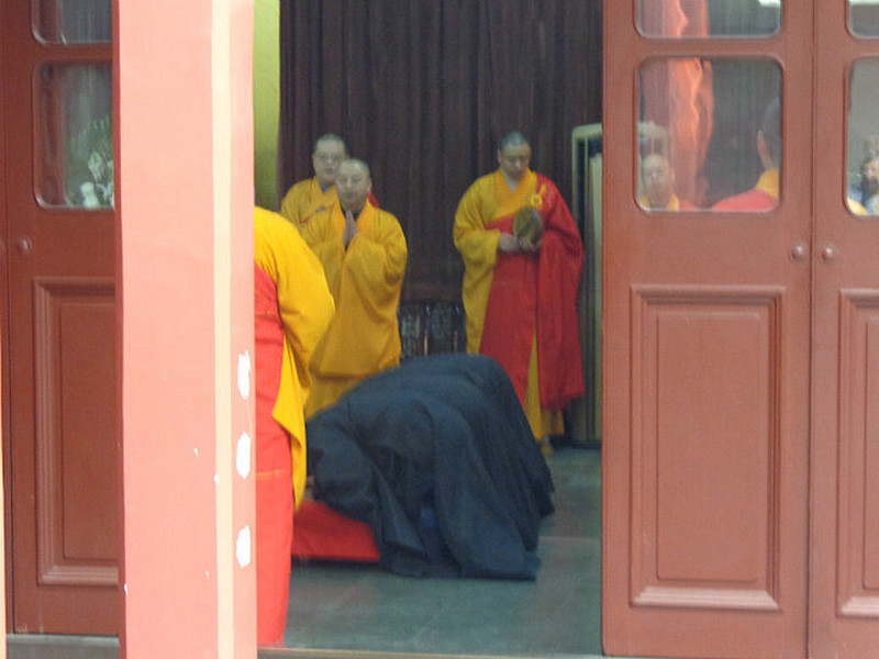 Chanting monks