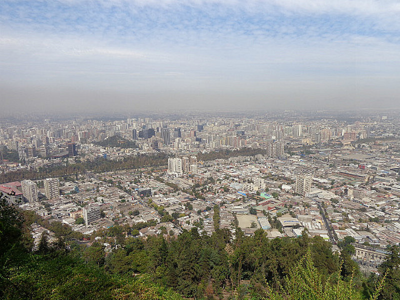 View over Santiago