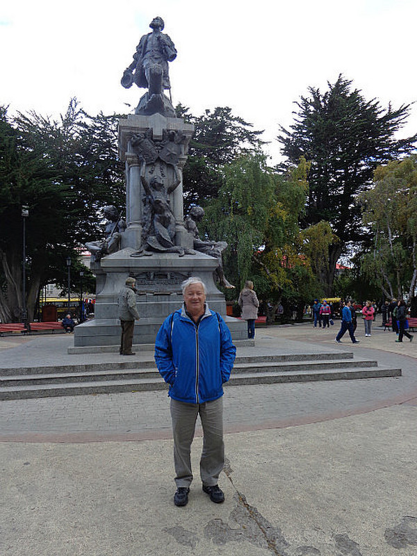 Statue of Magellan, town square, Punta Arenas