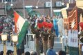 06 India and Pakastani Flags Being Lowered