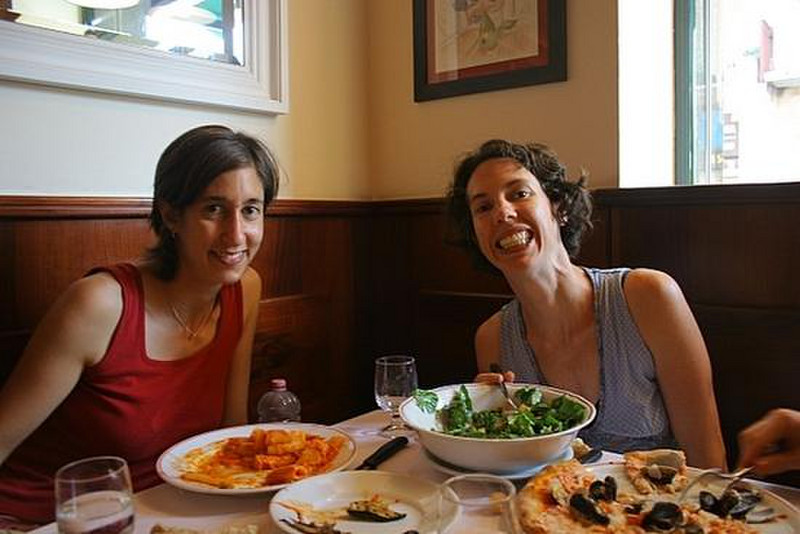 02 Amy &amp; Jamie Enjoying Italian Food...Again