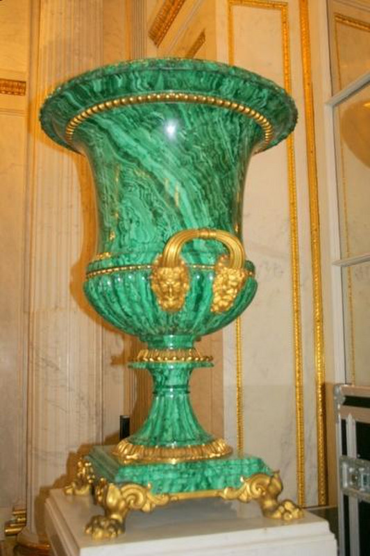 23 A malachite vase in the Hermitage