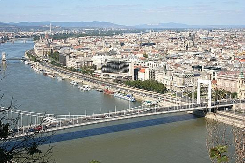 35  A view from atop Gellert Hill, Budapest