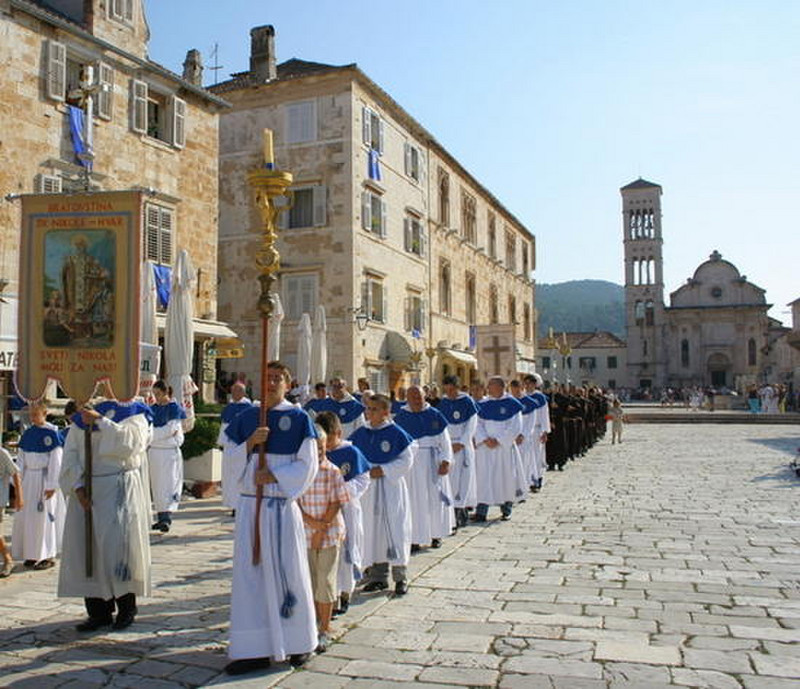 28 Saint&#39;s Day Procession, Hvar Island, Croatia