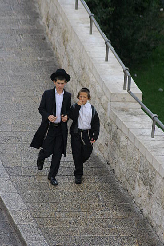 46 Orthodox Jewish Boys, Jerusalem, Israel