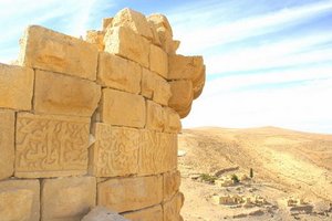 28 Views into the desert at Shobak Castle, Jordan