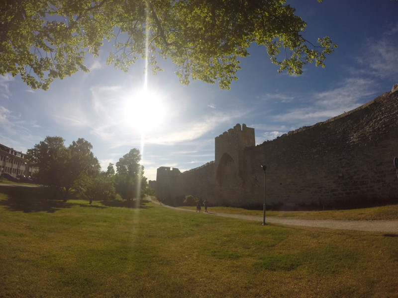 City walls in the sun