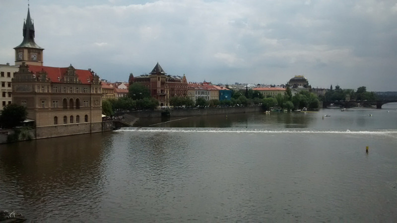 View from Charles Bridge to New Town