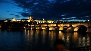 Charles Bridge at Night from the South